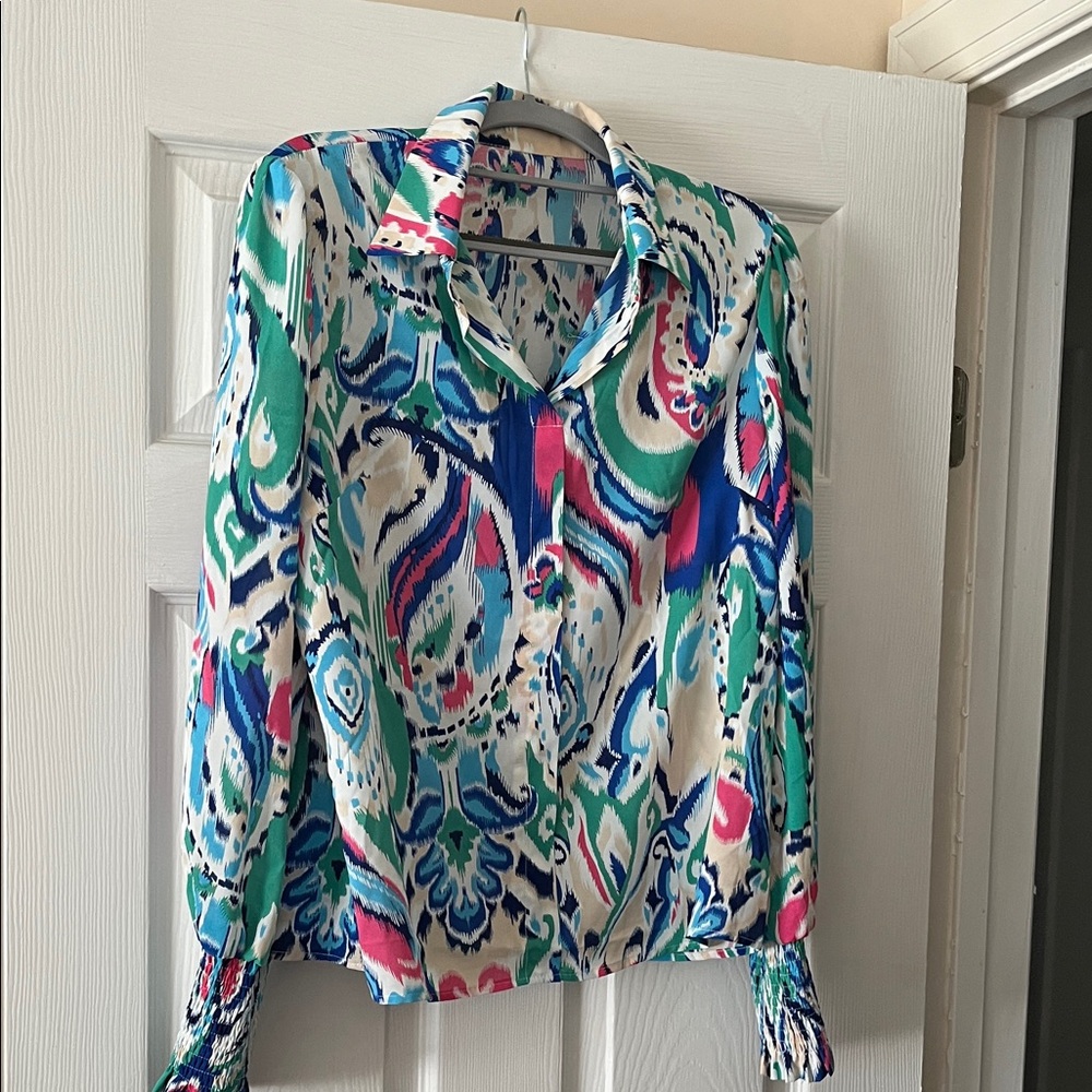 Colorful Patterned Women's Top